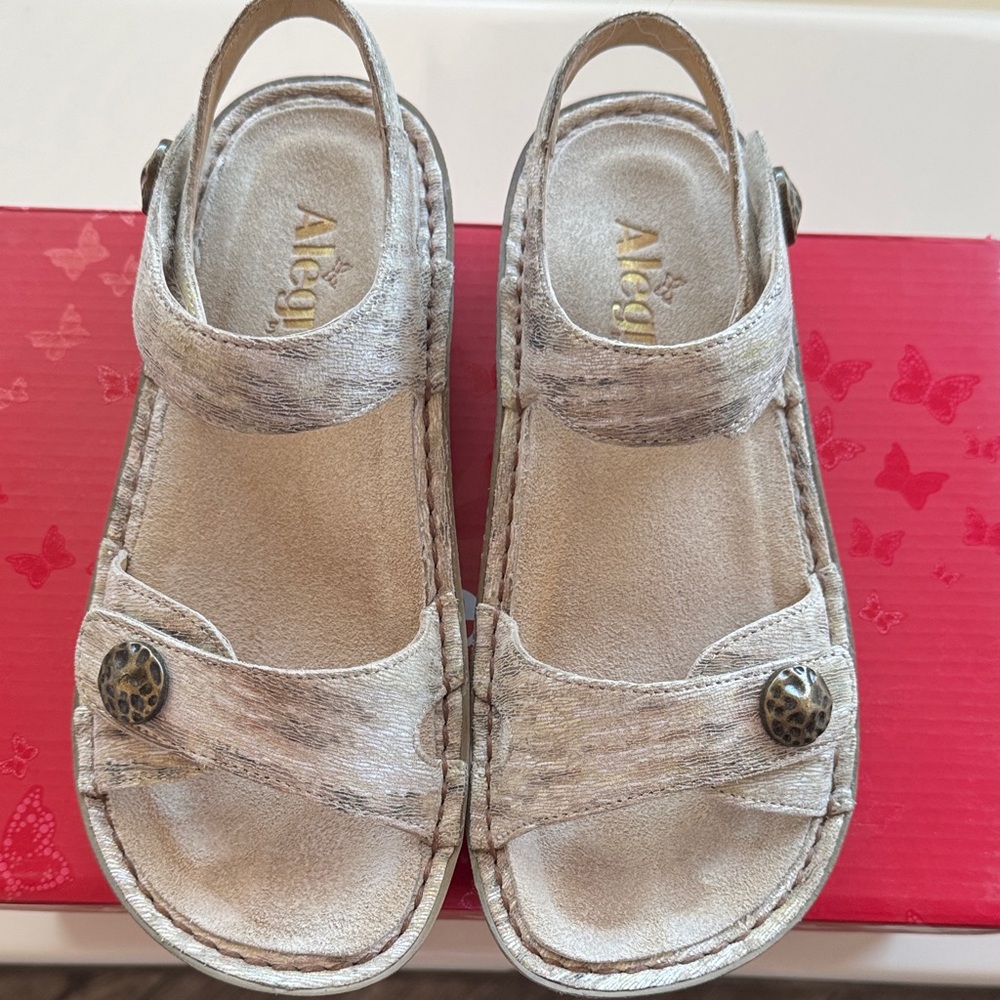 Alegria Sandals - Light Tan